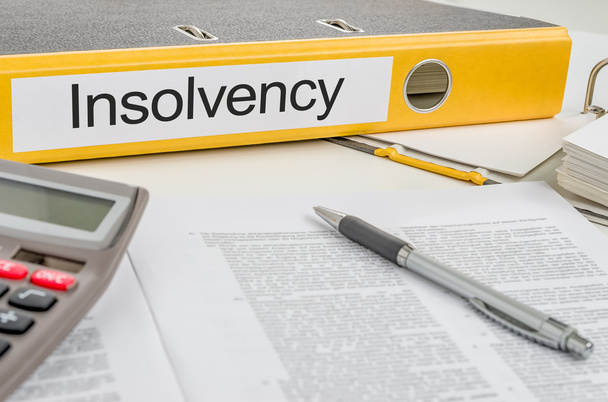 folder with the label insolvency